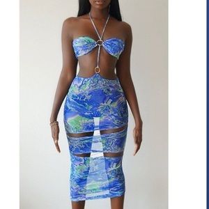 The Rxch O-Ring Maxi dress blue M